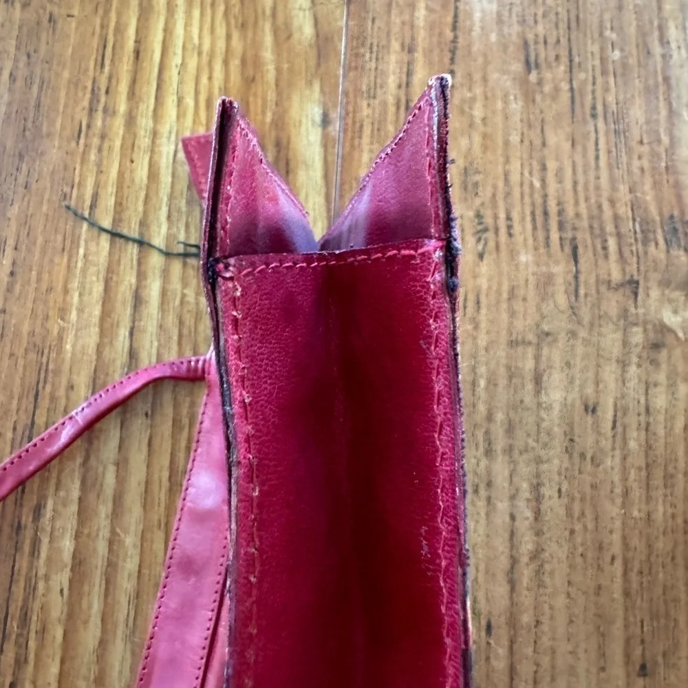 Vintage Genuine Leather Animal Long Strap Made in India Purse